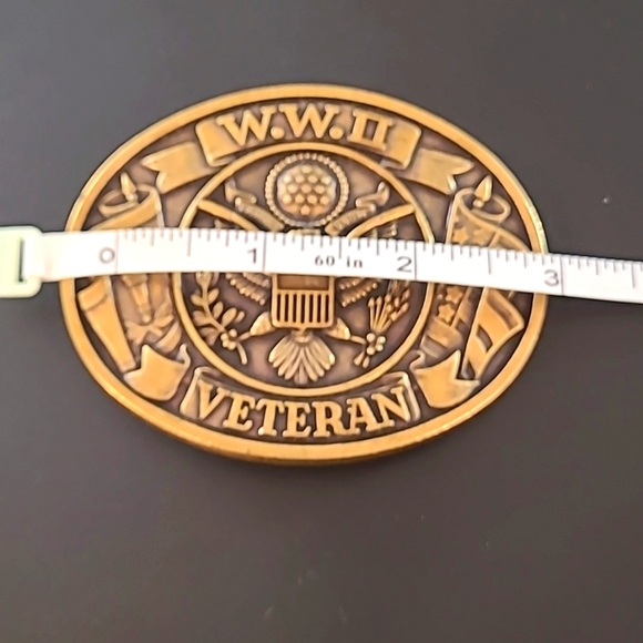 Vintage 1970's W.W.II Belt Buckle - Picture 3 of 4